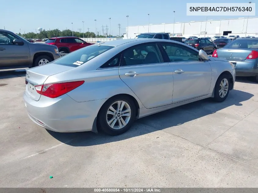 2013 Hyundai Sonata Gls VIN: 5NPEB4AC7DH576340 Lot: 40580854