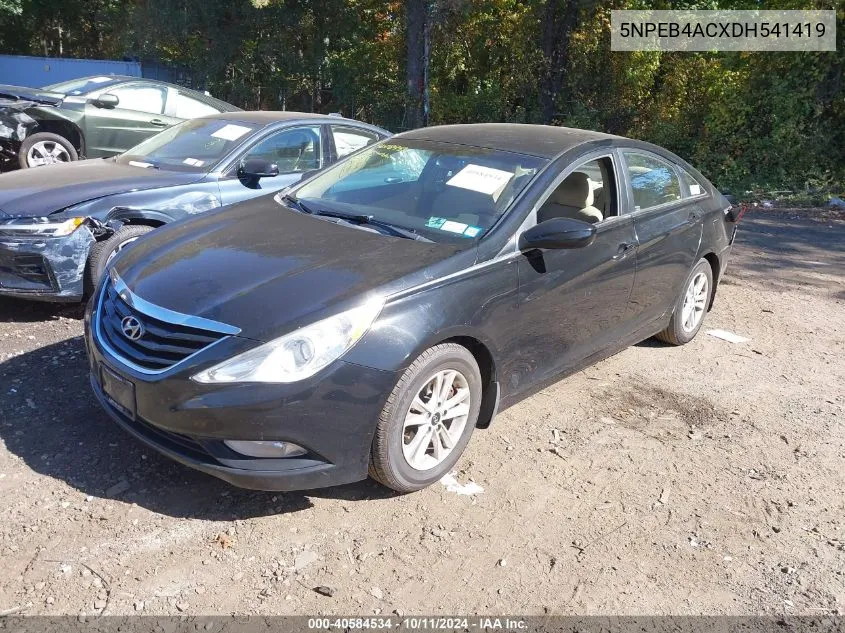 2013 Hyundai Sonata Gls VIN: 5NPEB4ACXDH541419 Lot: 40584534