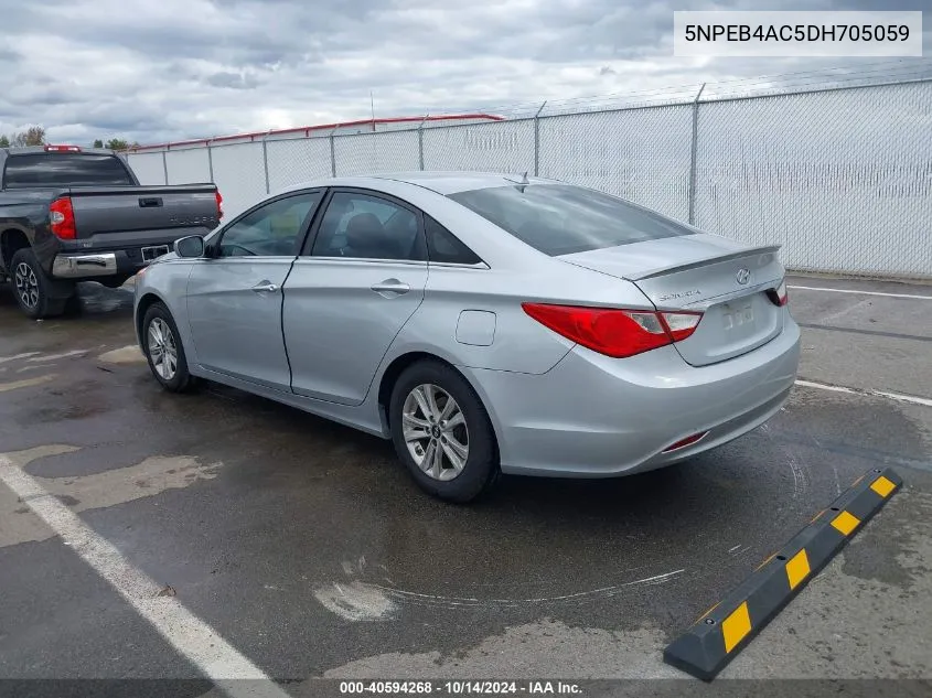 2013 Hyundai Sonata Gls VIN: 5NPEB4AC5DH705059 Lot: 40594268