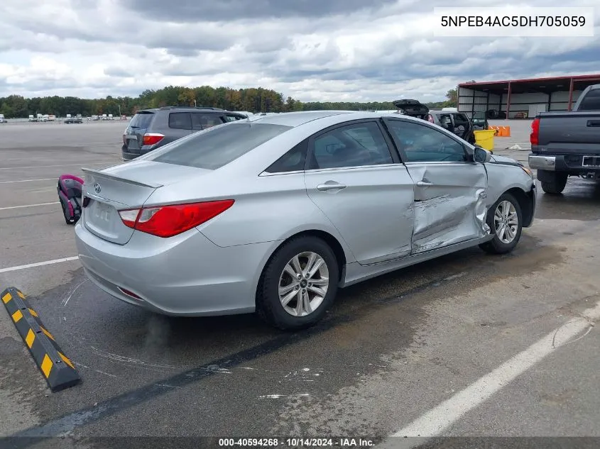 2013 Hyundai Sonata Gls VIN: 5NPEB4AC5DH705059 Lot: 40594268