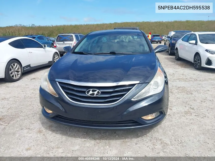 2013 Hyundai Sonata Gls VIN: 5NPEB4AC2DH595538 Lot: 40599246