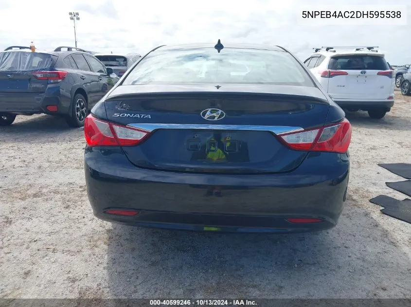 2013 Hyundai Sonata Gls VIN: 5NPEB4AC2DH595538 Lot: 40599246