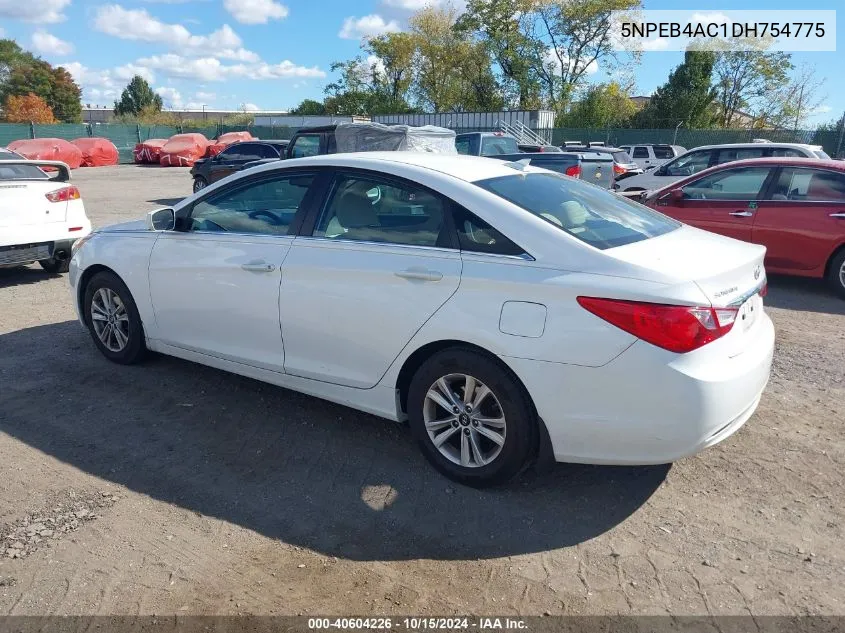 2013 Hyundai Sonata Gls VIN: 5NPEB4AC1DH754775 Lot: 40604226