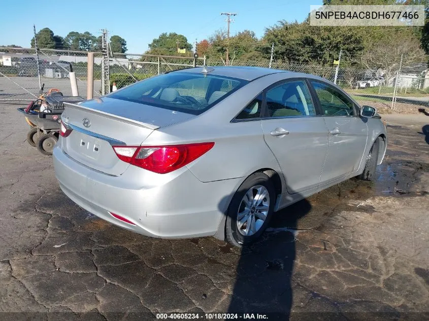 2013 Hyundai Sonata Gls VIN: 5NPEB4AC8DH677466 Lot: 40605234