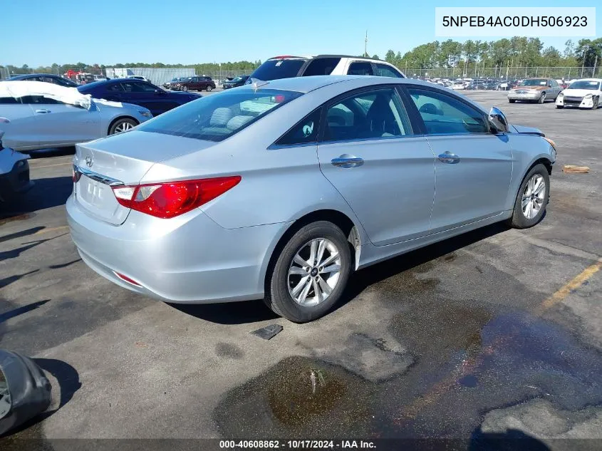 2013 Hyundai Sonata Gls VIN: 5NPEB4AC0DH506923 Lot: 40608862