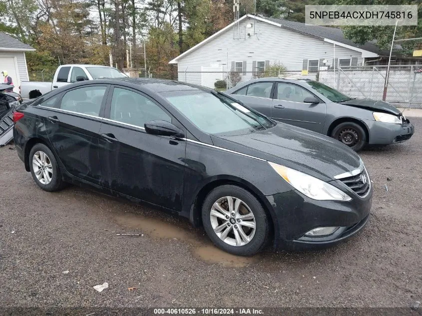 2013 Hyundai Sonata Gls VIN: 5NPEB4ACXDH745816 Lot: 40610526