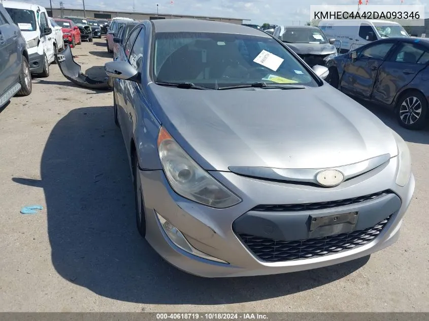 KMHEC4A42DA093346 2013 Hyundai Sonata Hybrid