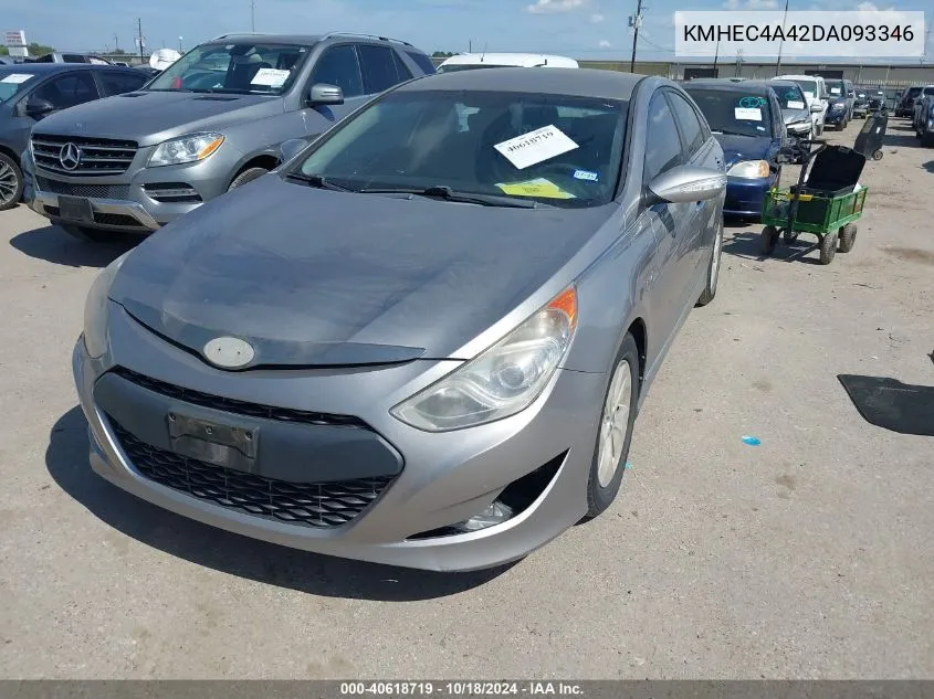 KMHEC4A42DA093346 2013 Hyundai Sonata Hybrid