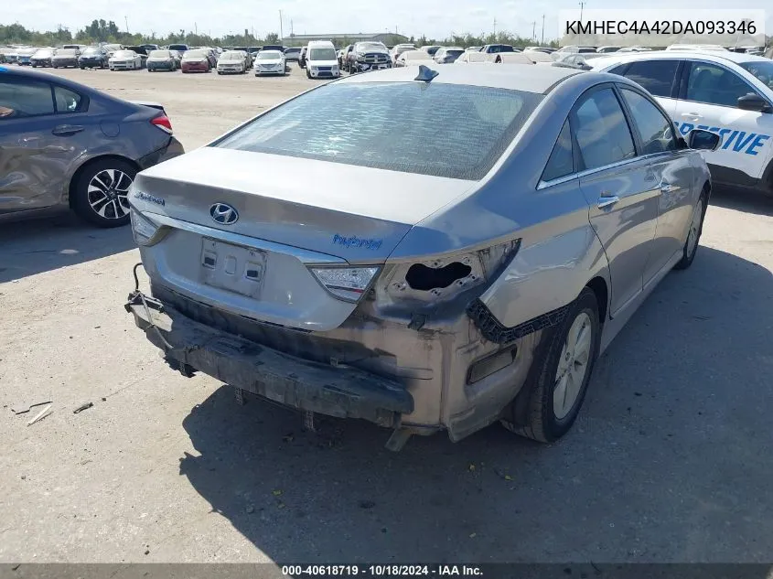 KMHEC4A42DA093346 2013 Hyundai Sonata Hybrid