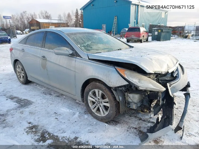 2013 Hyundai Sonata Gls VIN: 5NPEB4AC7DH671125 Lot: 40625552