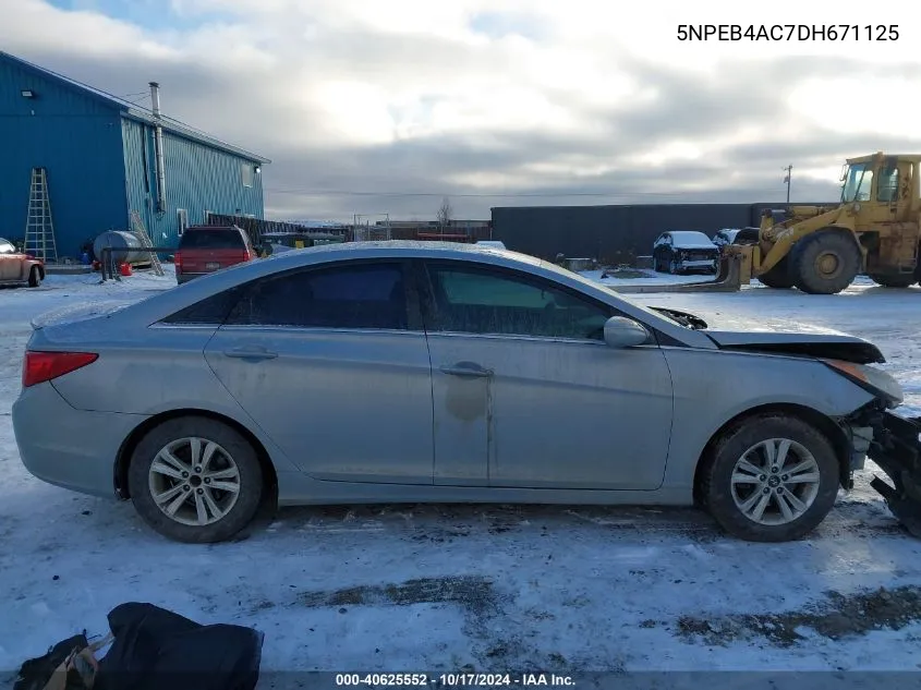 2013 Hyundai Sonata Gls VIN: 5NPEB4AC7DH671125 Lot: 40625552