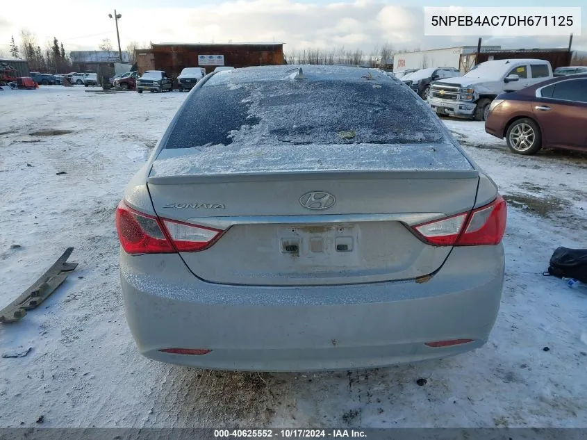 5NPEB4AC7DH671125 2013 Hyundai Sonata Gls