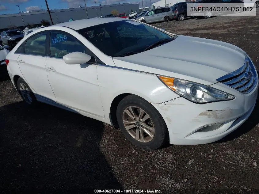 5NPEB4AC4DH751062 2013 Hyundai Sonata Gls