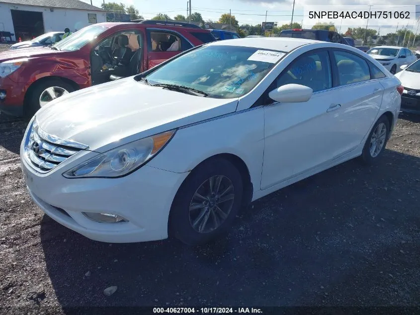 5NPEB4AC4DH751062 2013 Hyundai Sonata Gls