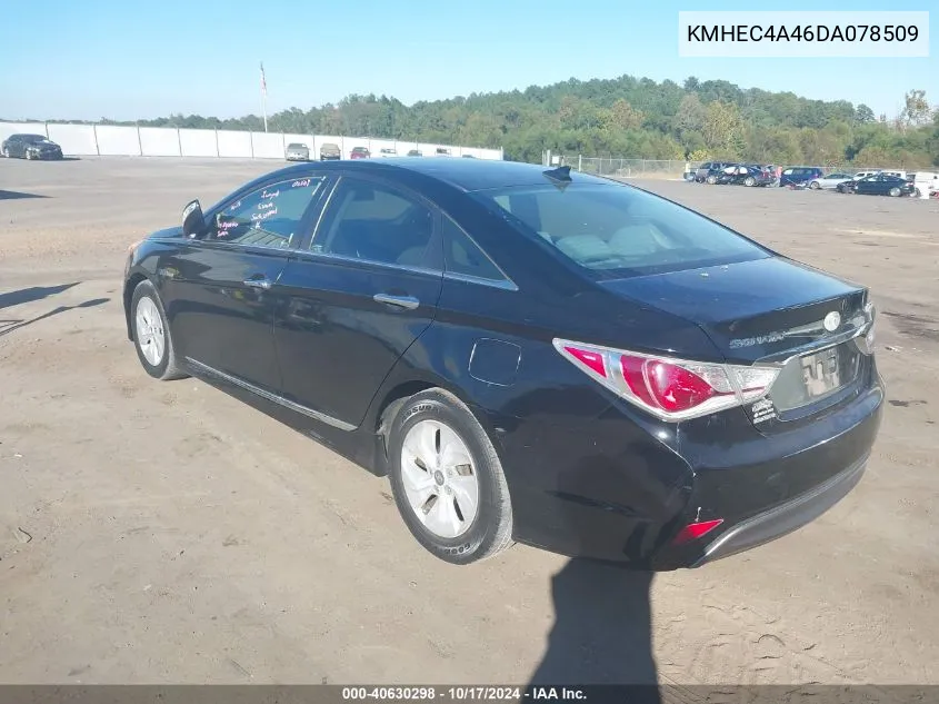 2013 Hyundai Sonata Hybrid VIN: KMHEC4A46DA078509 Lot: 40630298