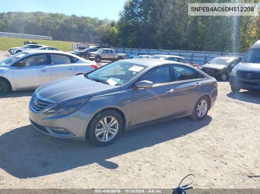 2013 Hyundai Sonata Gls VIN: 5NPEB4AC6DH512208 Lot: 40639695