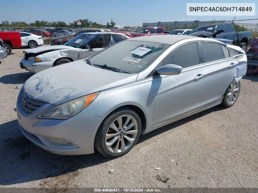 2013 Hyundai Sonata Se VIN: 5NPEC4AC6DH714849 Lot: 40640431