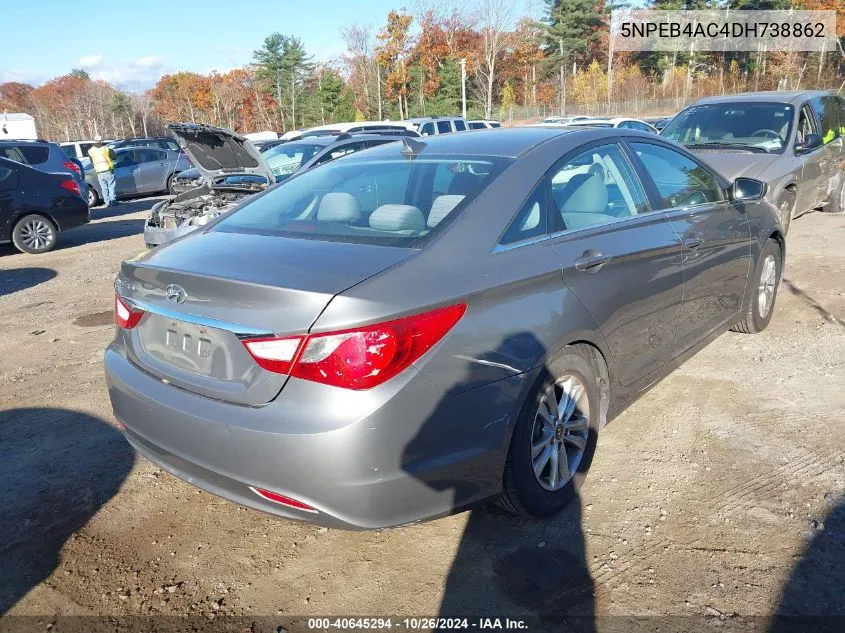 5NPEB4AC4DH738862 2013 Hyundai Sonata Gls