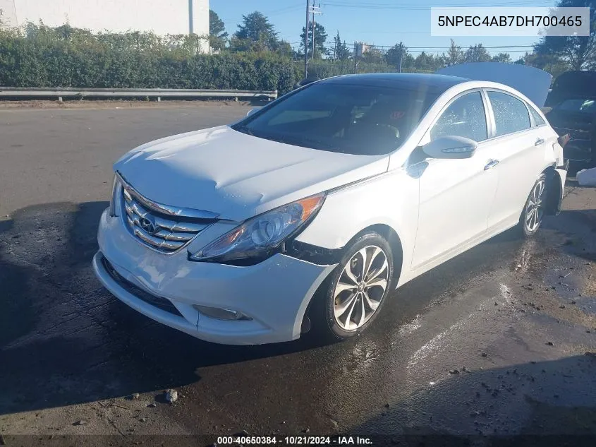 2013 Hyundai Sonata Limited 2.0T VIN: 5NPEC4AB7DH700465 Lot: 40650384