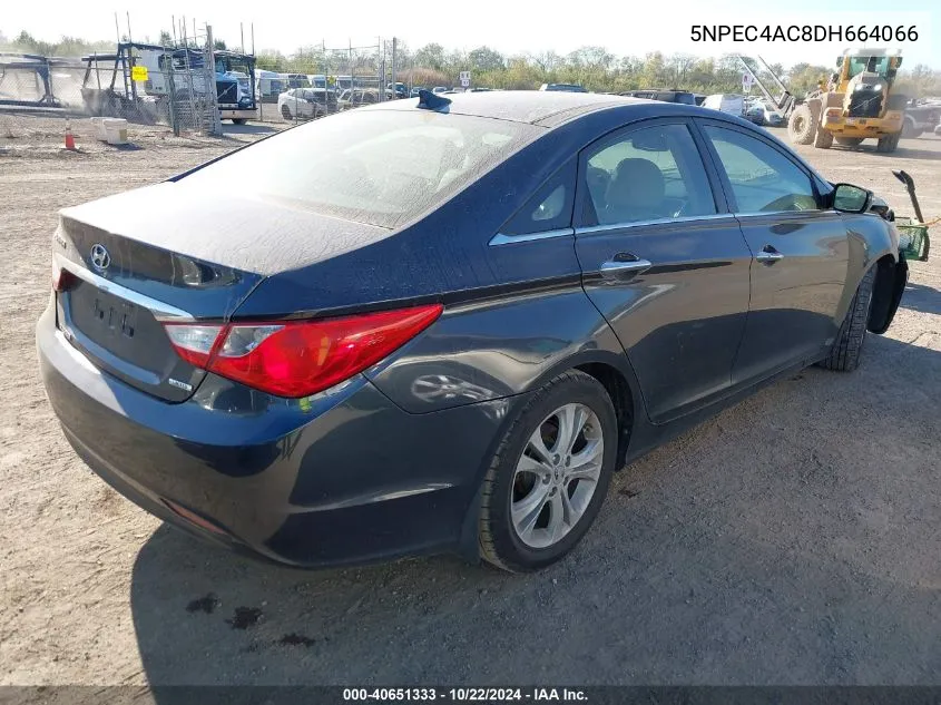 2013 Hyundai Sonata Limited VIN: 5NPEC4AC8DH664066 Lot: 40651333