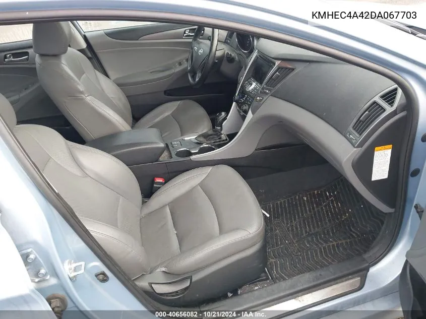 KMHEC4A42DA067703 2013 Hyundai Sonata Hybrid