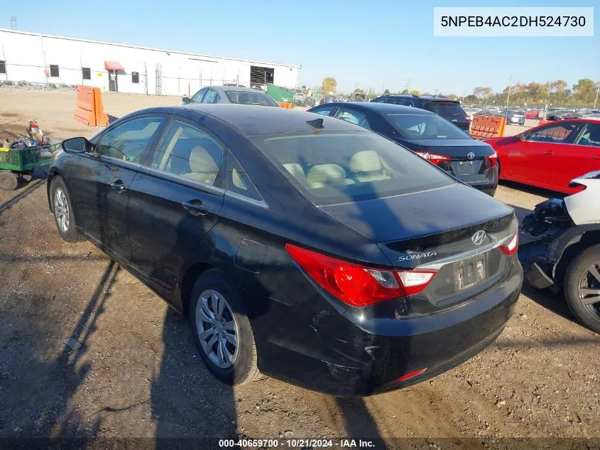 2013 Hyundai Sonata Gls VIN: 5NPEB4AC2DH524730 Lot: 40659700