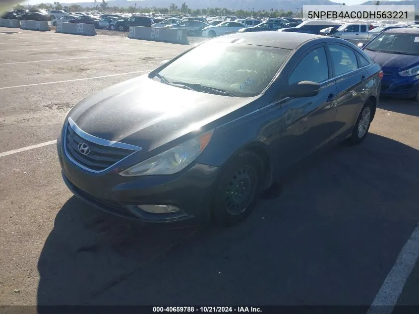 5NPEB4AC0DH563221 2013 Hyundai Sonata Gls