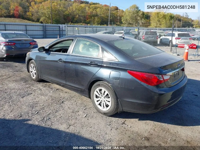 5NPEB4AC0DH581248 2013 Hyundai Sonata Gls