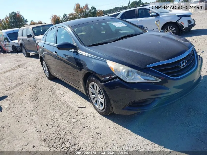 2013 Hyundai Sonata Gls VIN: 5NPEB4AC5DH524494 Lot: 40664978