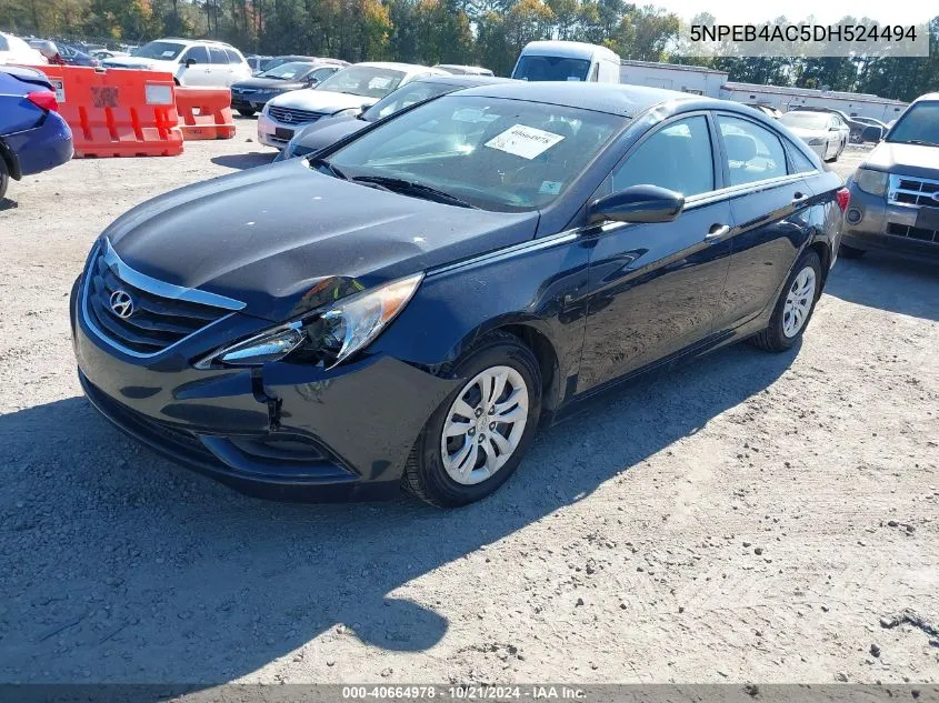 2013 Hyundai Sonata Gls VIN: 5NPEB4AC5DH524494 Lot: 40664978