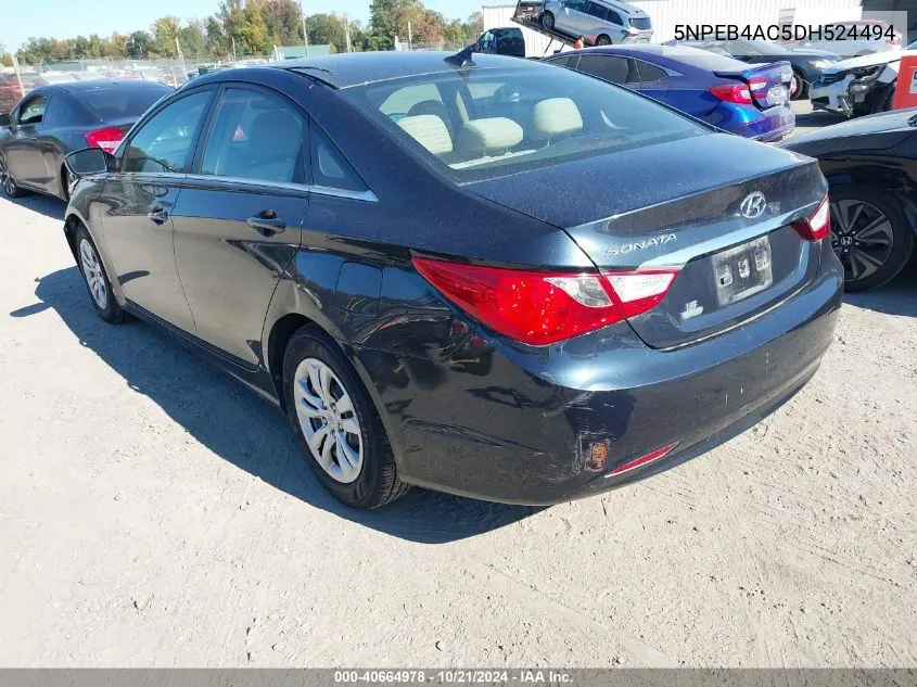 2013 Hyundai Sonata Gls VIN: 5NPEB4AC5DH524494 Lot: 40664978