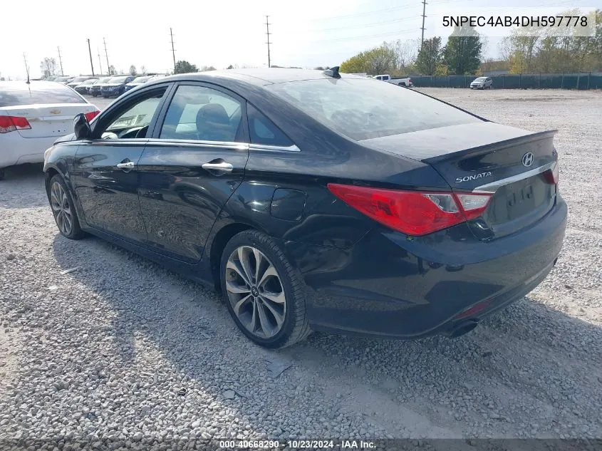 5NPEC4AB4DH597778 2013 Hyundai Sonata Limited 2.0T