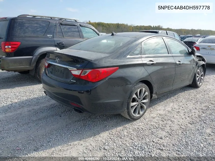 5NPEC4AB4DH597778 2013 Hyundai Sonata Limited 2.0T