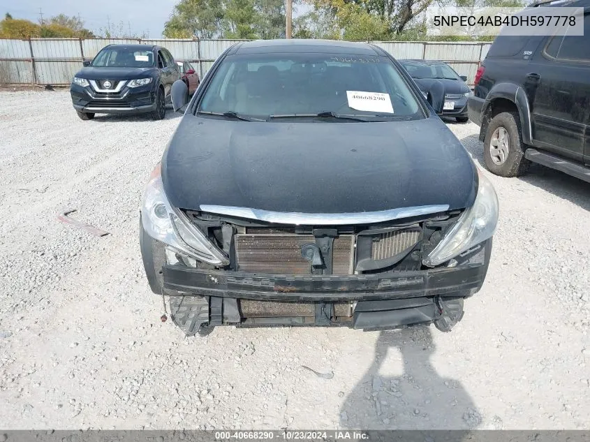 5NPEC4AB4DH597778 2013 Hyundai Sonata Limited 2.0T