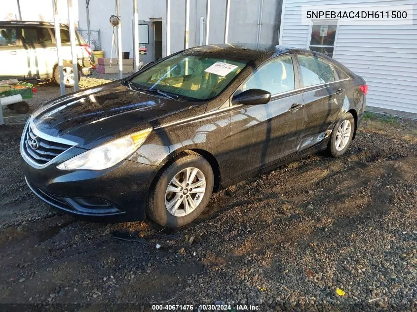 2013 Hyundai Sonata Gls VIN: 5NPEB4AC4DH611500 Lot: 40671476