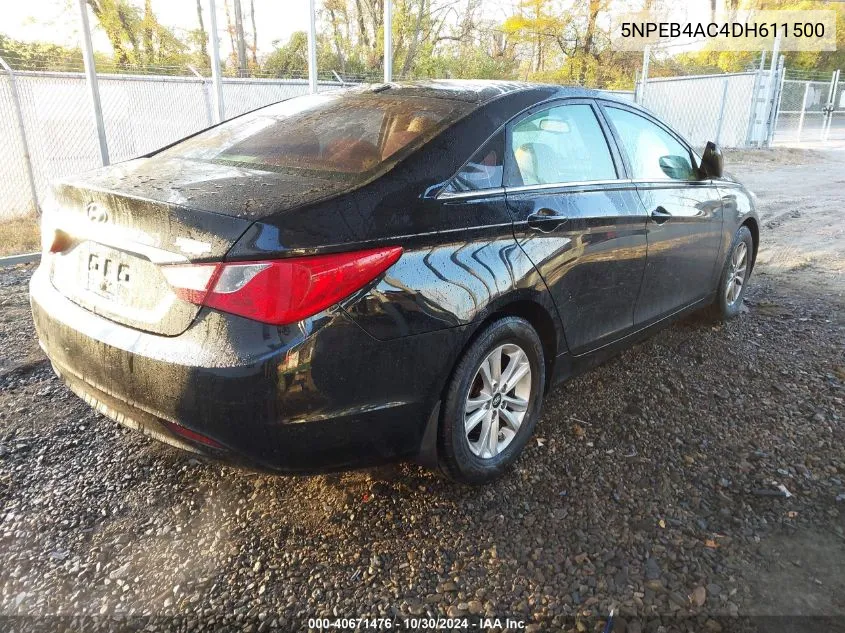 5NPEB4AC4DH611500 2013 Hyundai Sonata Gls