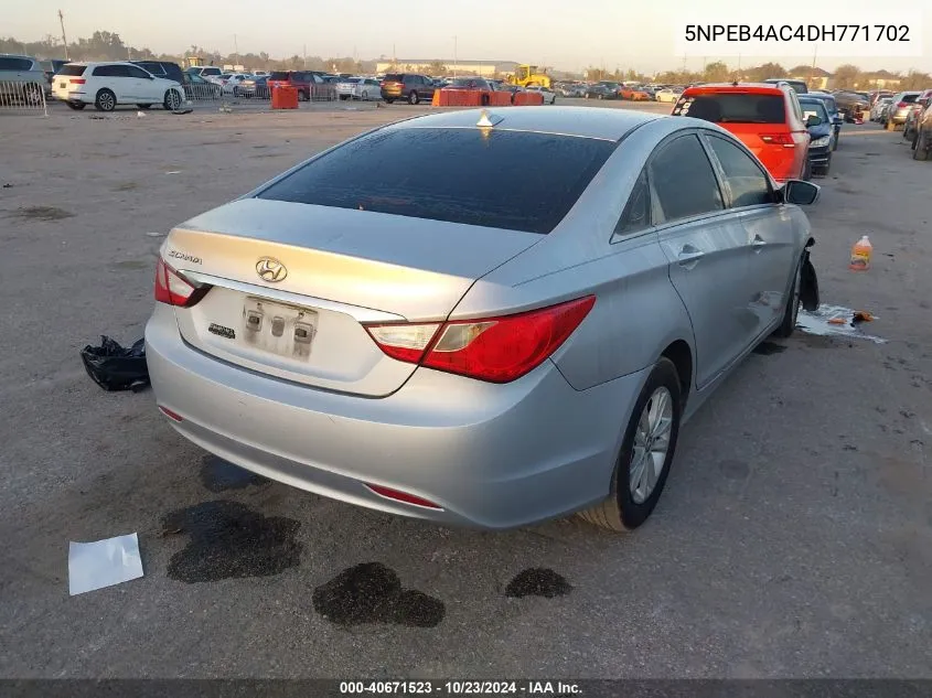 5NPEB4AC4DH771702 2013 Hyundai Sonata Gls