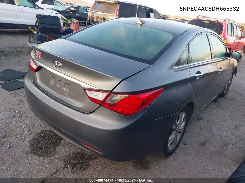 2013 Hyundai Sonata Limited VIN: 5NPEC4AC8DH665332 Lot: 40674474