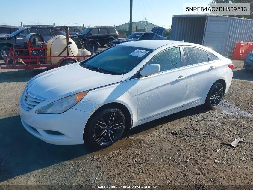 2013 Hyundai Sonata Gls VIN: 5NPEB4AC7DH509513 Lot: 40677005