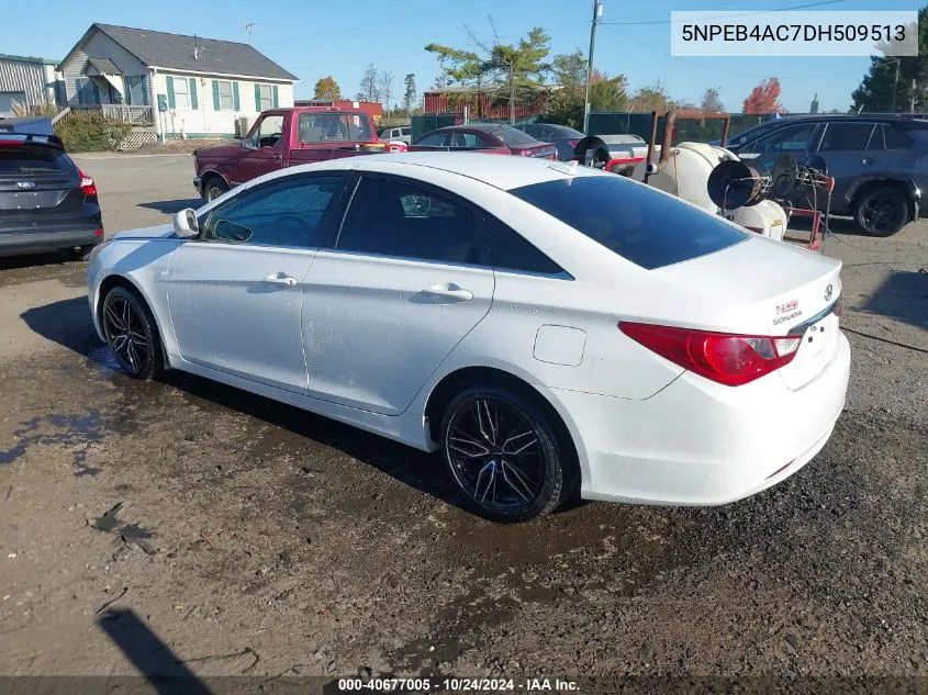 2013 Hyundai Sonata Gls VIN: 5NPEB4AC7DH509513 Lot: 40677005