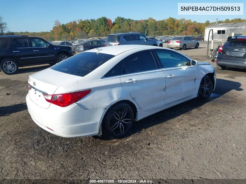 2013 Hyundai Sonata Gls VIN: 5NPEB4AC7DH509513 Lot: 40677005