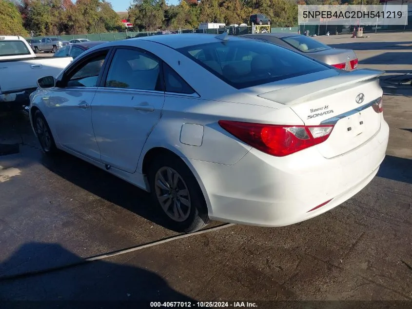 2013 Hyundai Sonata Gls VIN: 5NPEB4AC2DH541219 Lot: 40677012