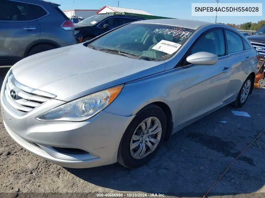 2013 Hyundai Sonata Gls VIN: 5NPEB4AC5DH554028 Lot: 40686998