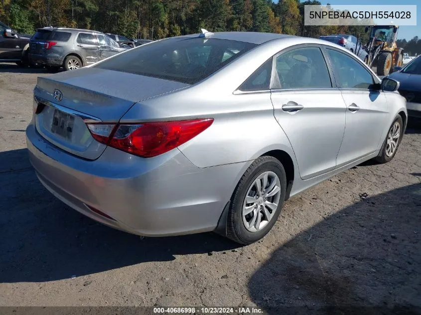 2013 Hyundai Sonata Gls VIN: 5NPEB4AC5DH554028 Lot: 40686998