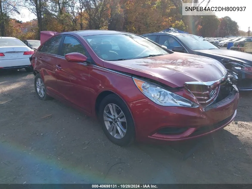 2013 Hyundai Sonata Gls VIN: 5NPEB4AC2DH800937 Lot: 40698131