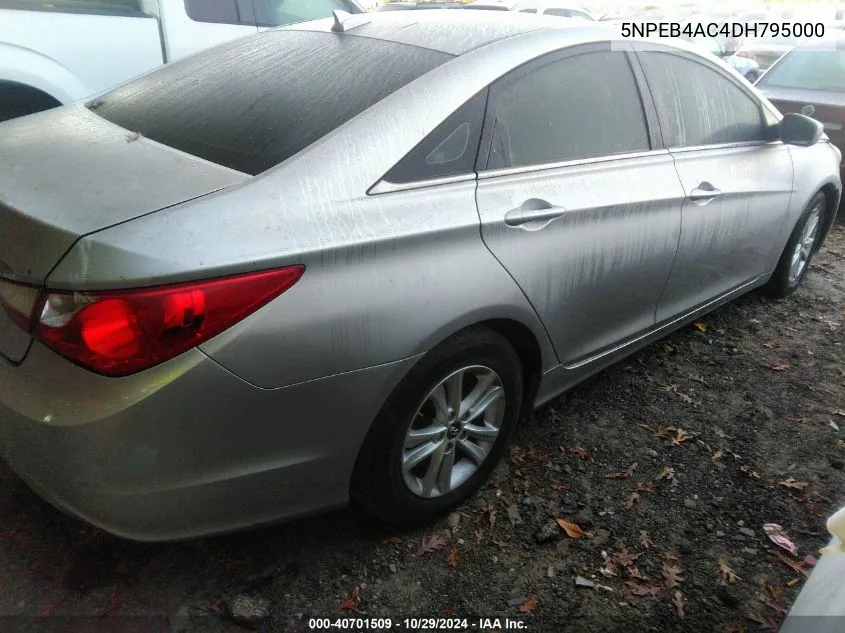 2013 Hyundai Sonata Gls VIN: 5NPEB4AC4DH795000 Lot: 40701509