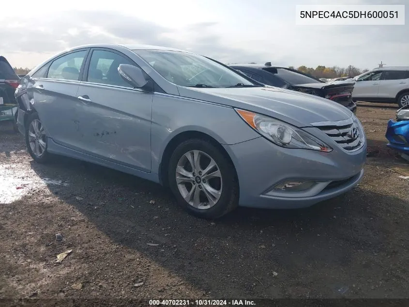 2013 Hyundai Sonata Limited VIN: 5NPEC4AC5DH600051 Lot: 40702231