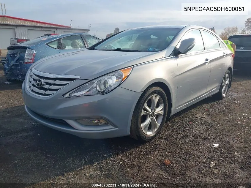 2013 Hyundai Sonata Limited VIN: 5NPEC4AC5DH600051 Lot: 40702231