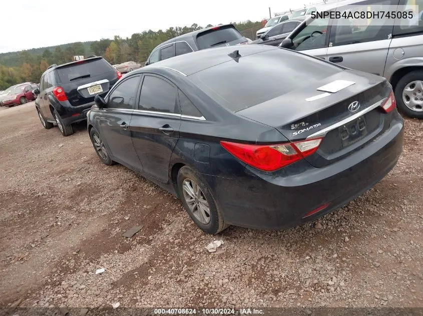 2013 Hyundai Sonata Gls VIN: 5NPEB4AC8DH745085 Lot: 40708624