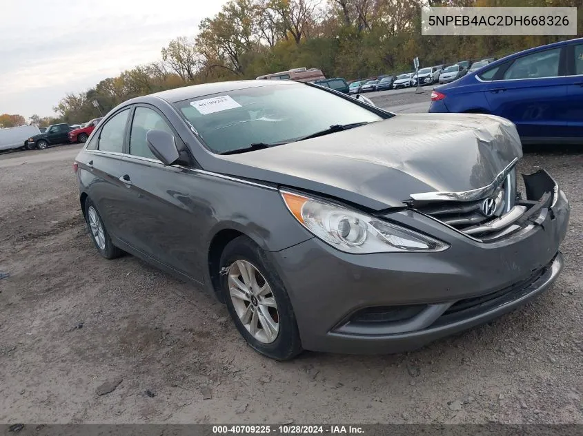 2013 Hyundai Sonata Gls VIN: 5NPEB4AC2DH668326 Lot: 40709225